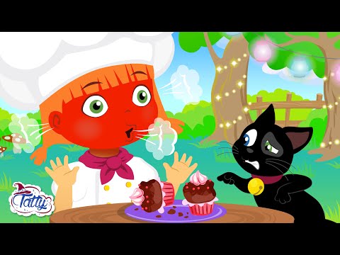 Tatty és Misifu cupcake készítenek 🧁 Főzés rajzfilm gyerekeknek