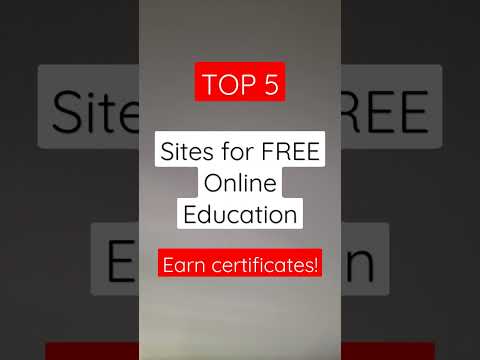 Top 5 Sites for Free Online Education Earn Certificates