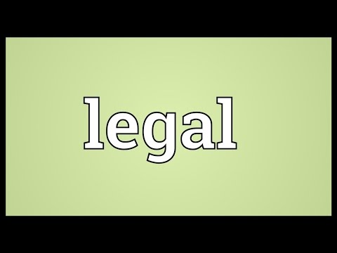 Legal Meaning