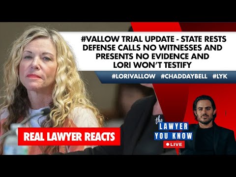 LIVE! Real Lawyer Reacts: Vallow Trial Update – State Rests – Defense Calls No Witnesses