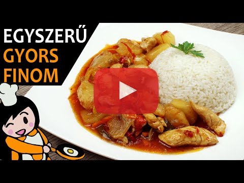 Kínai édes-savanyú csirkemell – Recept Videók
