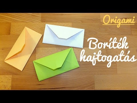 Boríték hajtogatás A4-es papírból | Origami | Manó kuckó