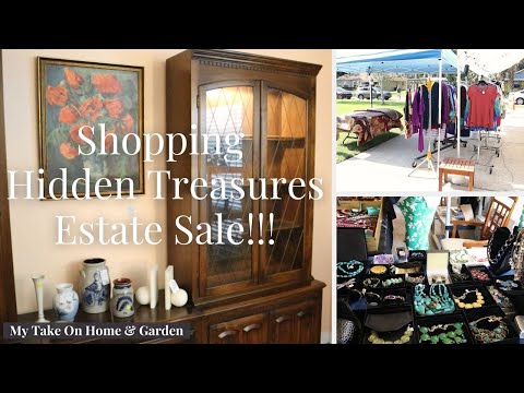Shopping Hidden Treasures Estate Sale With An Awesome Haul!!