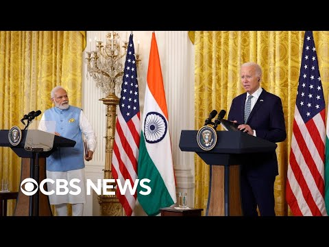 President Biden, Indian Prime Minister Narendra Modi hold news conference | full video