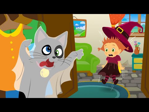 SZELLEM 👻 A kis boszorkány Tatty és a macskája Misifu kalandjai 🐱Vicces rajzfilmek 🔴 LIVE