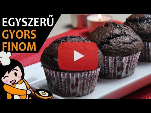 Kakaós Muffin Recept | Csokis Muffin Recept Elkészítése | Karácsonyi Süti Recept- Recept Videók