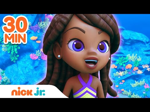 Mermaid Lorelai’s Ocean Rescues! 🦀 30 Minute Compilation 🐠 Santiago of the Seas | Nick Jr.