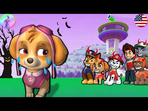 👀PAW Patrol On a Roll: Skye Spooky Mission! Funny Cartoon Animation +Mighty Pups GamePlay!