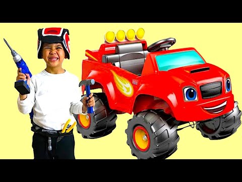 Troy Play with Blaze Monster Truck Park Playtime Fun TBTFUNTV