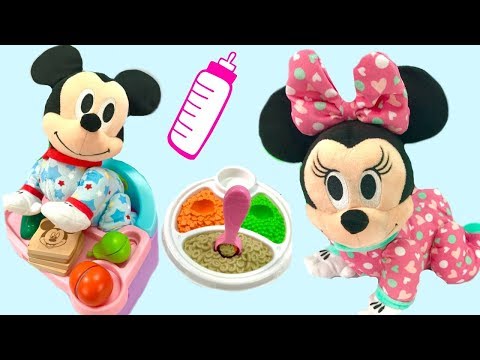 Fizzy Learning Video for Kids with Mickey and Minnie Mouse Musical Crawling Pals