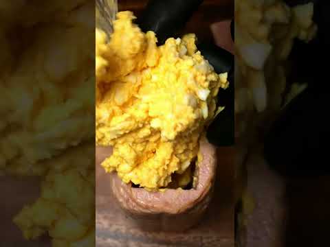 Eggs In Fried SPAM On Cheese ASMR
