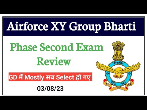 Indian Airforce Phase Second Exam Review | Airforce GD Review आज का | GD Topics | Airforce Bharti |