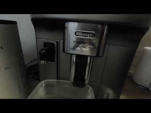 Vízkőtlenítés – Decalc – automata kávéfőző, Delonghi Magnifica Evo latte maker vízkőtlenítés próba