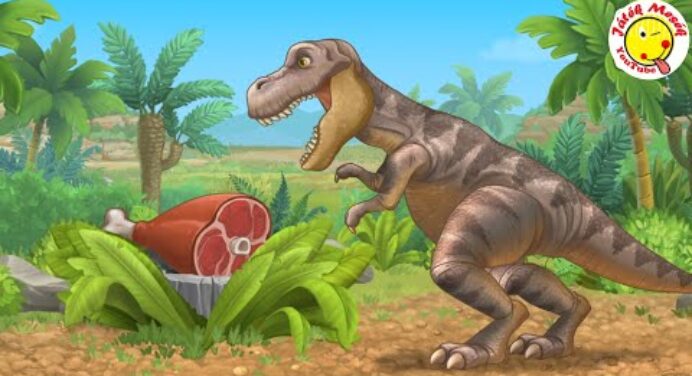Munkagépek dinoszaurusz ásatáson- T-rex, Triceratopsz felélesztése- Dinosaur excavation- Játékmesék