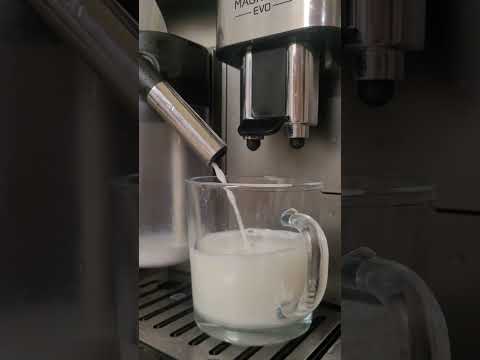 Make a Latte Macchiato with DeLonghi Magnifica Evo Coffe machine, the best latte – #shorts