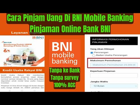 Cara Pinjam Uang Di BNI Mobile Banking || Pinjaman Online Bank BNI Terbaru 2023