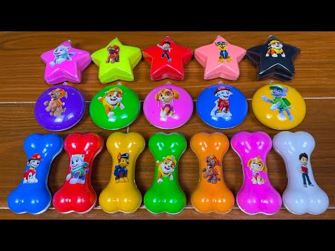 Looking For Paw Patrol Clay With Slime Coloring: Ryder, Chase, Marshall,…Satisfying ASMR Video
