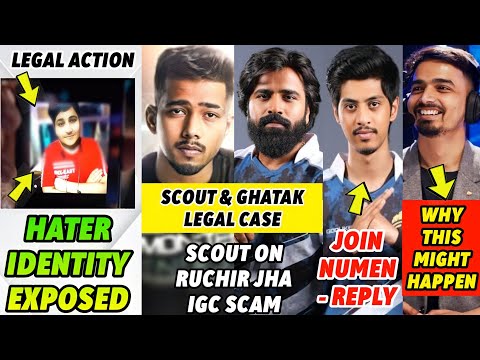 Scout CALL Ghatak – Exposed HATER Identity • Legal Action & Reply Ruchir Jha Scam • GodL & Soul BGMI