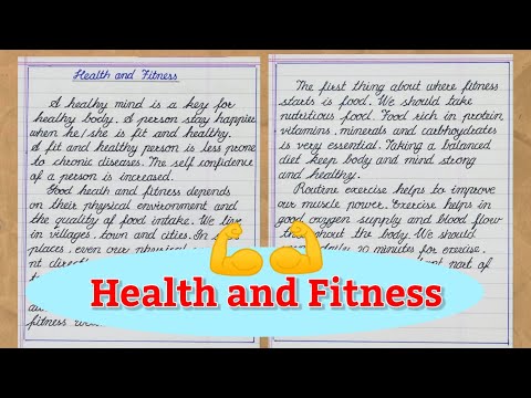 essay on health and fitness | paragraph on health and fitness | speech on health and fitness