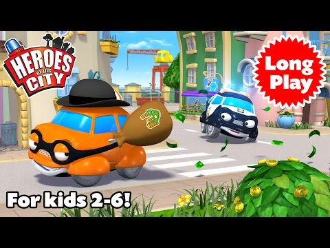 Heroes of the City 2 – Preschool Animation – Non-Stop! Long Play – Bundle 03 | Car Cartoons