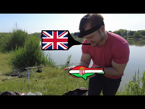 Fishing for the first time in Hungary