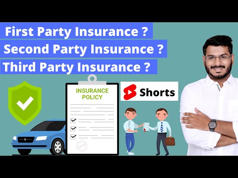 First Party Insurance – Second Party Insurance And Third Party Insurance  #shorts