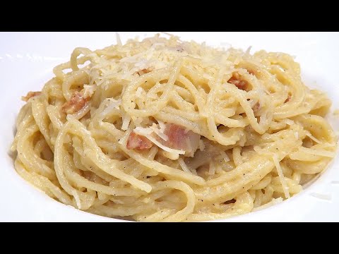 Carbonara spagetti, ami gyors, egyszerű és finom