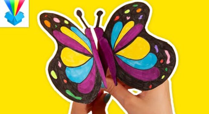 Kicsomi - ⭐Mimi⭐: 🎁 Repülő papír pillangó 🦋💙