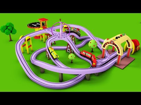 Train for kids – Kids Railway – Toy Videos – Choo Train Cartoon – Toy Factory Cartoon