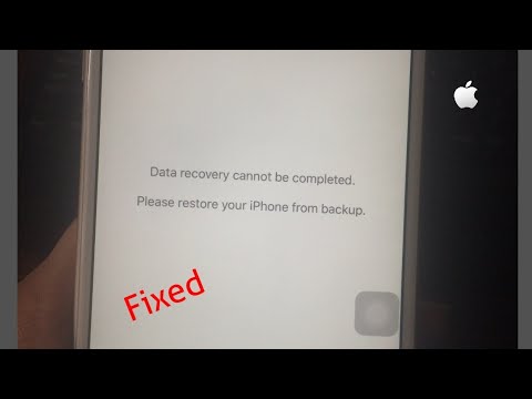 Data Recovery Cannot be Completed Please Restore your iPhone/iPad from Backup in iOS 14/13.6 – Fixed