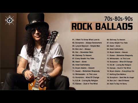 Best Rock Ballads Songs Of 70s 80s 90s | Rock Ballads Playlist