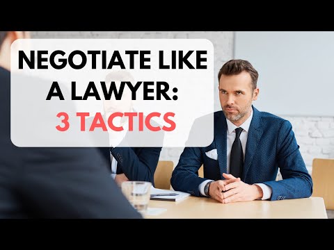 Three Negotiation Tactics Used By Lawyers