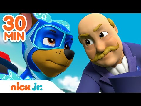 PAW Patrol Mighty Pups Rescue Adventure Bay! | 30 Minute Compilation | Nick Jr.