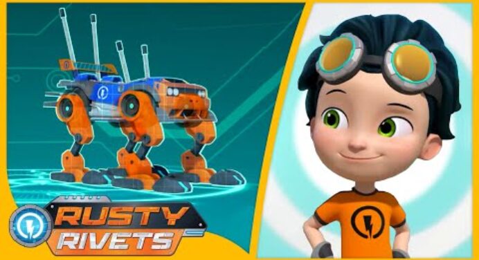 Rusty Makes a Running Car 🚗 | Rusty Rivets Full Episodes | Cartoons for Kids