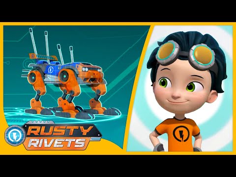Rusty Makes a Running Car 🚗 | Rusty Rivets Full Episodes | Cartoons for Kids