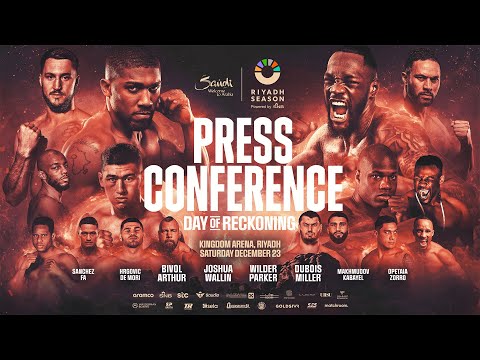 ANTHONY JOSHUA VS. OTTO WALLIN & DEONTAY WILDER VS. JOSEPH PARKER LAUNCH PRESS CONFERENCE LIVESTREAM