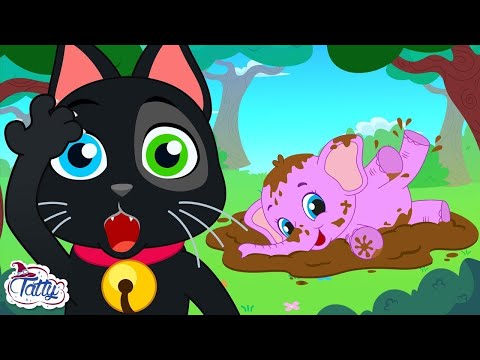 🌸 Misifu és a sárszörny 🐘 Animációs rajzfilm gyerekeknek