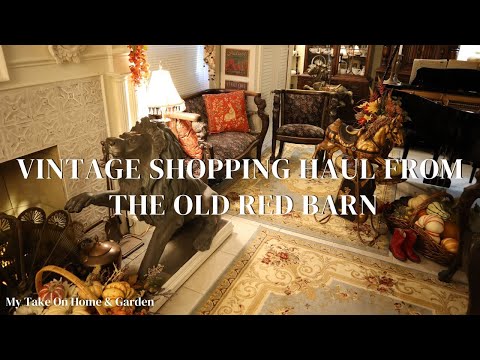 OUR VINTAGE DECOR SHOPPING HAUL FROM THE OLD RED BARN!!!