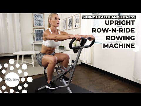 Sunny Health & Fitness No.077 Upright Row-N-Ride Trainer