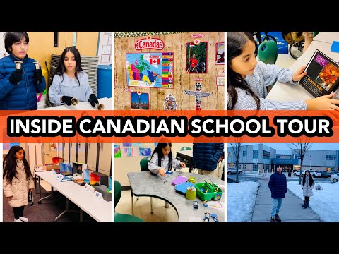 Inside Canadian School Tour-Canada k school ka detailed visit-kash humey bhi esay school miley hotey