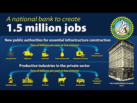 CREATE A NATIONAL BANK! Australia can create more than a 1.5 million jobs almost overnight