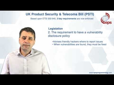 The Product Security & Telecoms Bill (PSTI) Explained