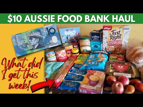 What Does $10 Get You From A Food Bank In Australia?! Friday's Food Pantry Grocery Haul April 2023