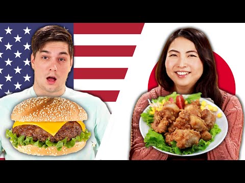 American & Japanese People Swap School Lunches