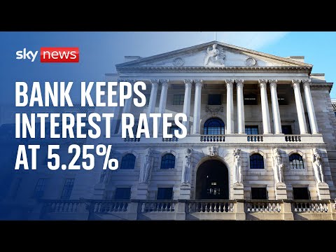 Bank of England keeps interest rate at 5.25%