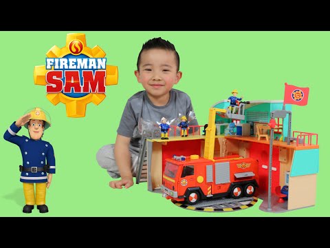 Fireman Sam Fire Station Jupiter Fire Truck Engine Ckn Toys