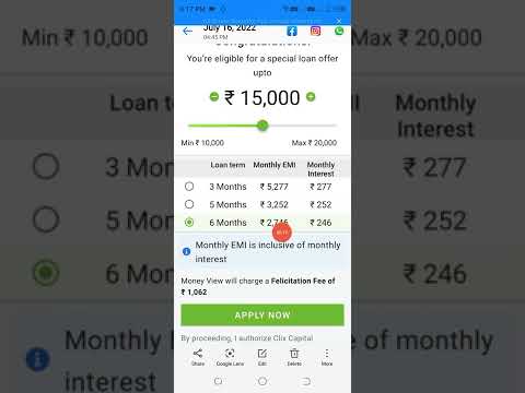 Money view 15000 Loan