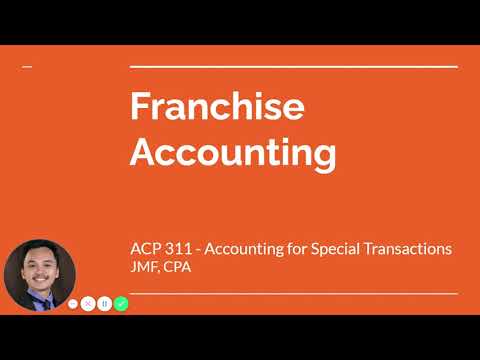 AFAR: Franchise Accounting