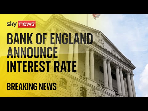 Bank of England announces the latest interest rate