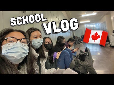 day in my life at a Canadian high school *realistic*